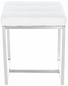 2-delige set barkrukken Birca, Wit