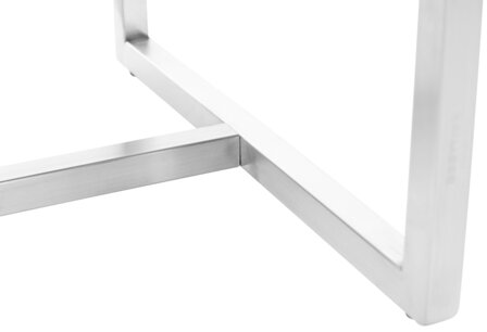 2-delige set barkrukken Birca, Wit