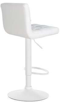 2-delige set barkrukken Fine kunstleer wit, Wit