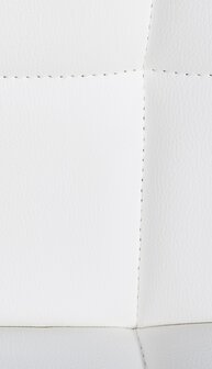 2-delige set barkrukken Fine kunstleer wit, Wit