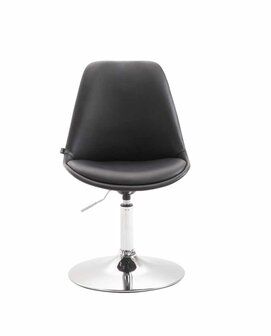4-delige set eetkamerstoelen Miverack C kunstleer, Zwart
