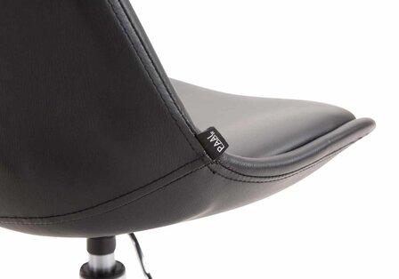 4-delige set eetkamerstoelen Miverack C kunstleer, Zwart