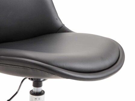 4-delige set eetkamerstoelen Miverack C kunstleer, Zwart