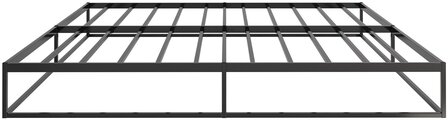 Metalen bed Scili 200x200x25 cm, Zwart