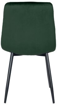 4-delige set eetkamerstoelen Entibas, Groen