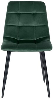 4-delige set eetkamerstoelen Entibas, Groen