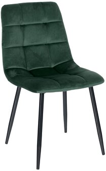 4-delige set eetkamerstoelen Entibas, Groen