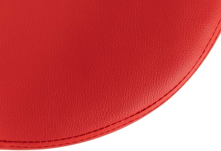 Barstoel Pento Kunstleer chroom, Rood