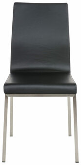 2-delige set eetkamerstoelen Calmor, Zwart
