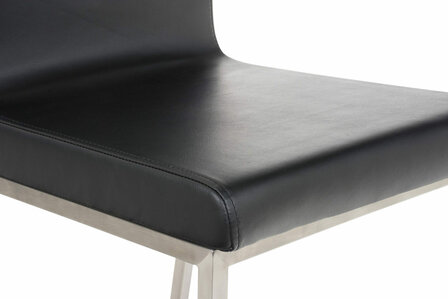 2-delige set eetkamerstoelen Calmor, Zwart