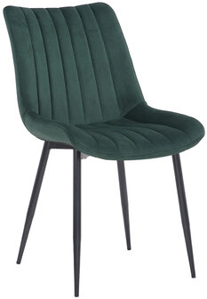 2-delige set stoelen Rehdan fluweel, Groen