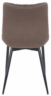2-delige set stoelen Rehdan fluweel, Bruin