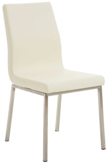 2-delige set eetkamerstoelen Calmor, Creme