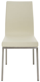 2-delige set eetkamerstoelen Calmor, Creme