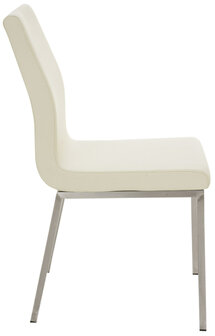 2-delige set eetkamerstoelen Calmor, Creme