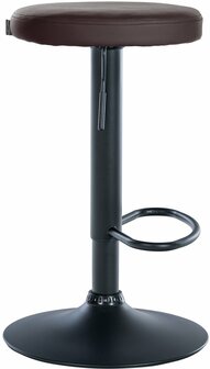 Barstoel Pento Kunstleer zwart, Bruin