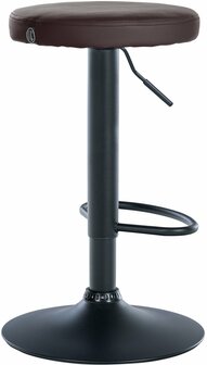 Barstoel Pento Kunstleer zwart, Bruin