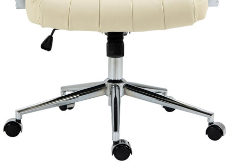 Bureaustoel Wagin Echtleder, Creme