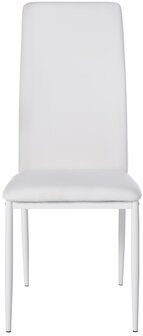 4-delige set eetkamerstoelen Sovina kunstleer, Wit