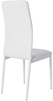 4-delige set eetkamerstoelen Sovina kunstleer, Wit