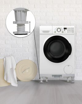 Waschmaschinen-onderstel Oliver, Wit