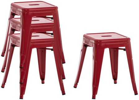 Barhocker Bermuda Rood - Barkruk Bermuda Rood