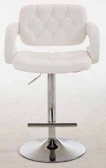 2-delige set barkrukken Diblun, Wit