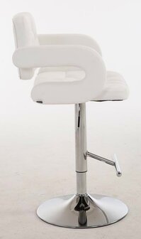 2-delige set barkrukken Diblun, Wit