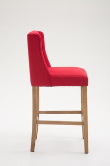 Barstoel Cissindri Stof Antiek-licht, Rood