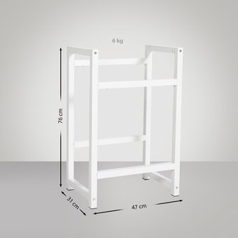 2-voudige drankkratstandaard Stick, Wit