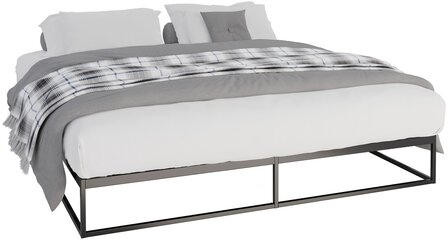 Metalen bed Scili 200x180x25 cm, Zwart