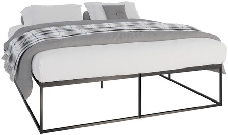 Metalen bed Scili 200x180x46 cm, Zwart