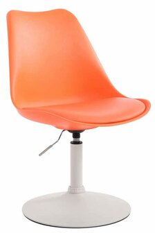 4-delige set eetkamerstoelen Miverack W kunststof, Oranje
