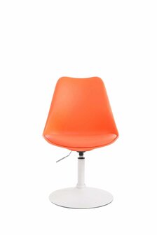 4-delige set eetkamerstoelen Miverack W kunststof, Oranje
