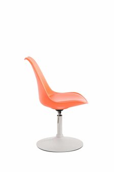 4-delige set eetkamerstoelen Miverack W kunststof, Oranje