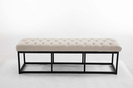 Zitbank Uman Stof B150, Creme