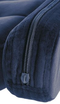 Barstoel Diblun Fluweel chroom, Blauw
