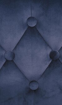 Barstoel Diblun Fluweel chroom, Blauw