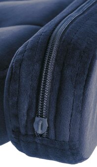 Barstoel Diblun Fluweel zwart, Blauw
