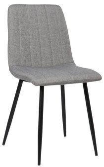 4-delige set stoelen Dojin stof, Grijs