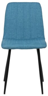 4-delige set stoelen Dojin stof, Blauw