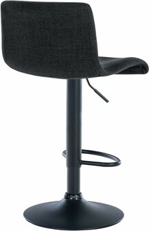 2-delige set barstoelen Bronfard stof, Zwart