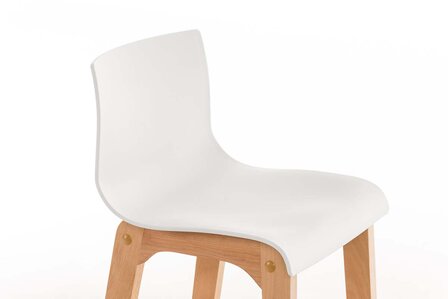 Barstoel Bermuda Rood, Wit