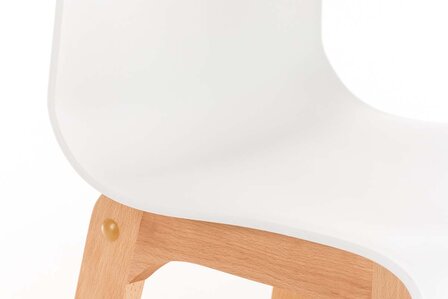 Barstoel Bermuda Rood, Wit