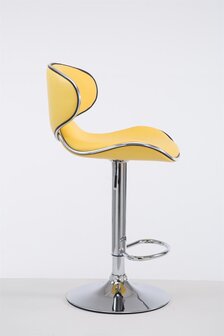 Barstoel Lis Vigis V2 chroom, Geel