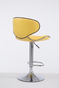 Barstoel Lis Vigis V2 chroom, Geel