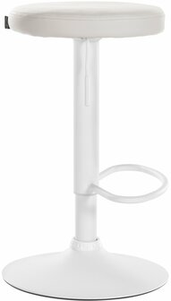 2-delige set barkrukken Pento kunstleer wit, Wit