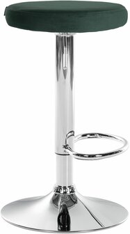 2-delige set barkrukken Pento fluweel chroom, Groen