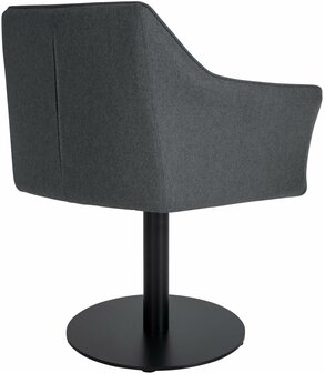 Barstoel Domasa Vilt, Grijs