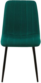 4-delige set stoelen Dojin stof, Groen